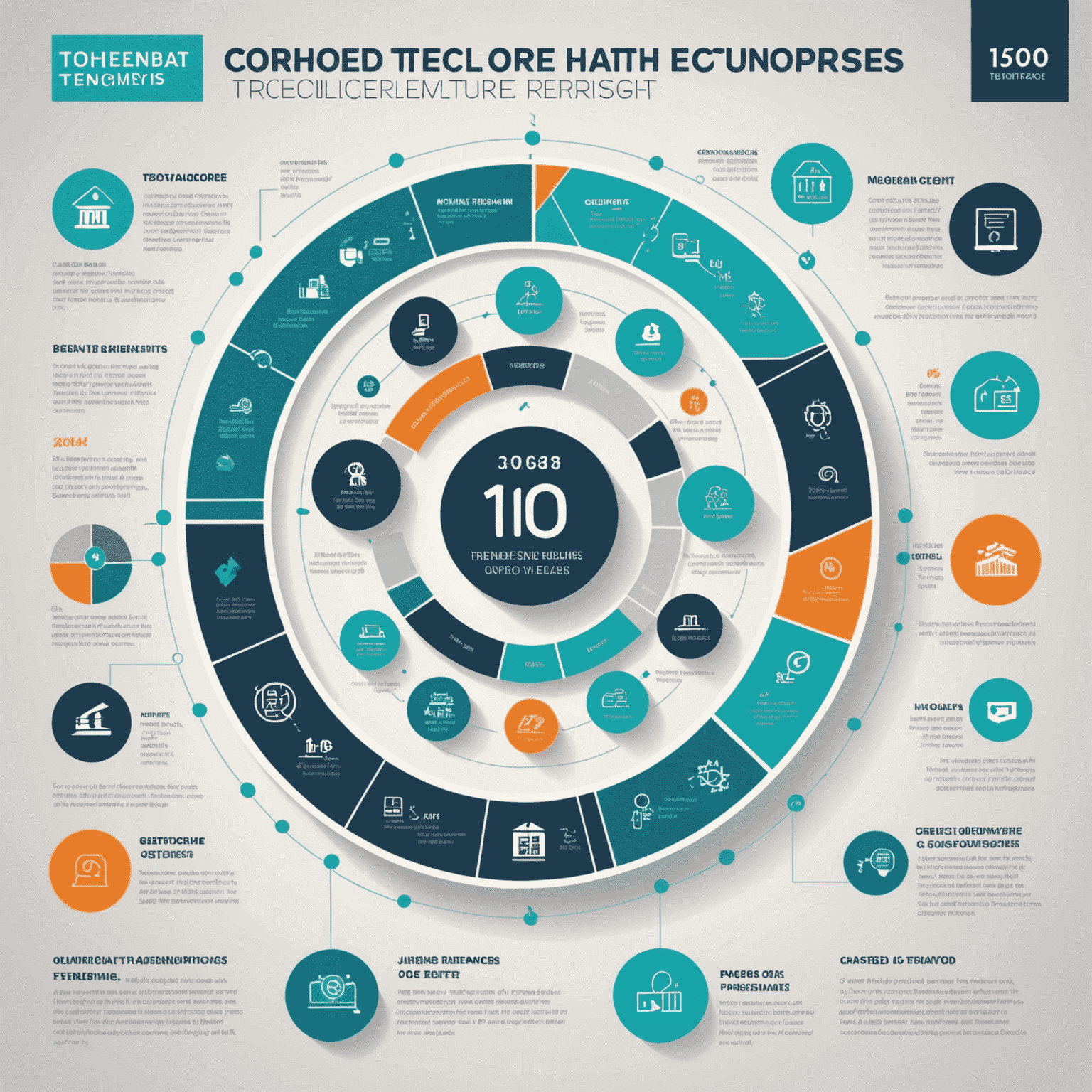 Infografik zu aktuellen Technologie-Trends für kleine und mittlere Unternehmen